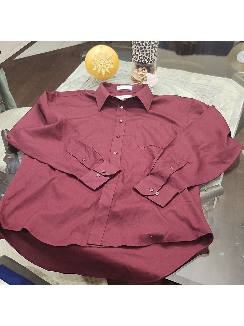 Balmain men's cotton blend dress shirt Large 16.5